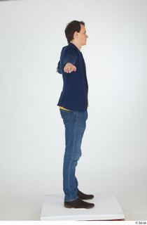  Brett blue formal jacket blue jeans brown ankle shoes casual dressed t pose t-pose whole body yellow t shirt 0007.jpg